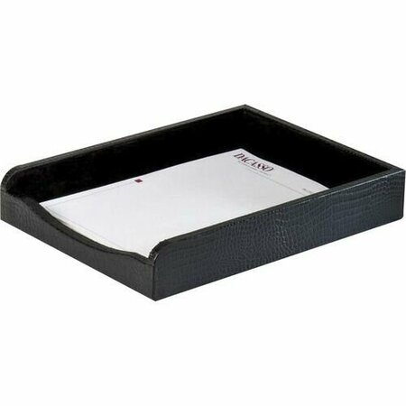 DACASSO Letter Tray, Crocodile, 13-3/5inx10-3/5inx2in, BK DACA2201